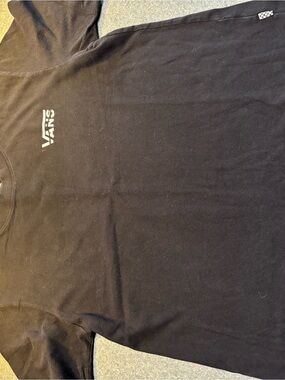 Vans Black Crewneck with Small White Logo